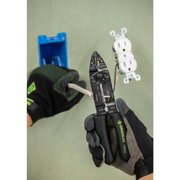 Greenlee Textron 1923A 8-18 AWG Black Stainless Steel Wire Stripper/Cutter/Crimper