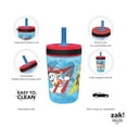 thumbnail image 5 of Zak Designs Kelso Tumbler 15 oz Set (Paw Patrol - Chase & Marshall 2pc Set) Toddlers Cups Non-BPA Leak-Proof Screw-On Lid with Straw Made of Durable Plastic and Silicone, Perfect Baby Cup for Kids, 5 of 5