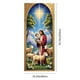 thumbnail image 3 of xihome Cubrepuertas navideño grande de polister, 90 x 200 cm, con diseño de Pap Noel., 3 of 6