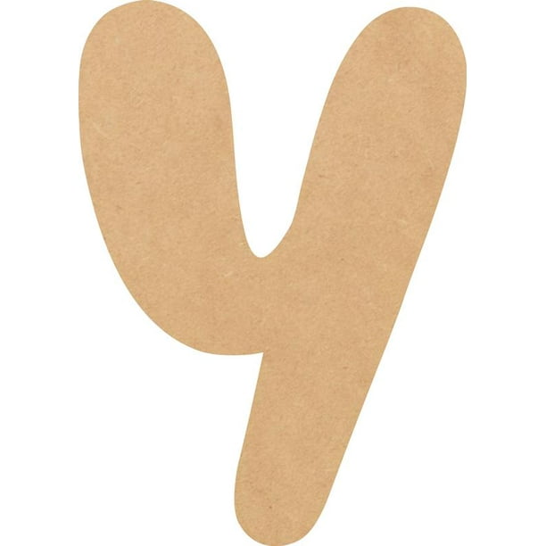 Wooden mdf letter y craft paintable 5 tall paintable diy bright