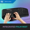 thumbnail image 4 of Teclado trackball ergonómico inalámbrico Adesso WKB-3500UB Tru-Form 3500 de 2,4 GHz, 4 of 5