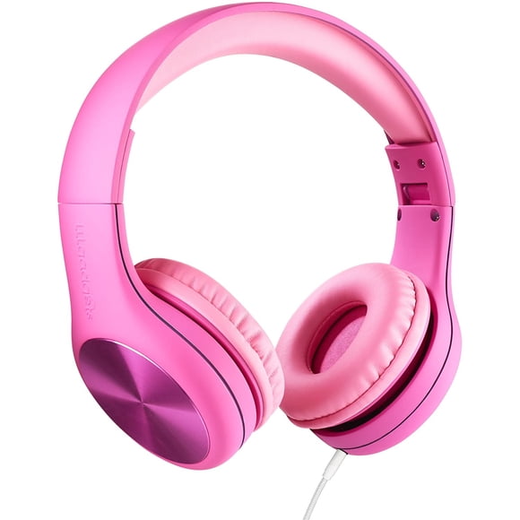 ¡Nuevo! LilGadgets Connect + PRO Kids Premium Volume Limited Auriculares con cable con SharePort y micrófono en línea (niños) - Rosa