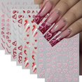 thumbnail image 1 of Pegatinas para decoración de uñas CNSyBaris Heart French Lines, 8 unidades, 1 of 9