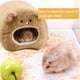 thumbnail image 4 of Cama cálida para hámster y rata, cabaña de lana con cojín, hamaca colgante, bonito nido de juguete para Mini Animal PEQUEÑO, 4 of 7