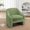 D Chenille Green, variant on Swivel Accent Chair, No Assembly Small Comfy Round Barrel Armchair For Living Room, Bedroom Reading Waiting, Customized