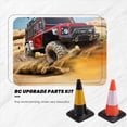 thumbnail image 3 of Modelo de Cono Reflectante de 2 Piezas de Simulación de Carretera para 1/10 RC Crawler Car TRX4 1/14 RC Truck Volquete, 3 of 9