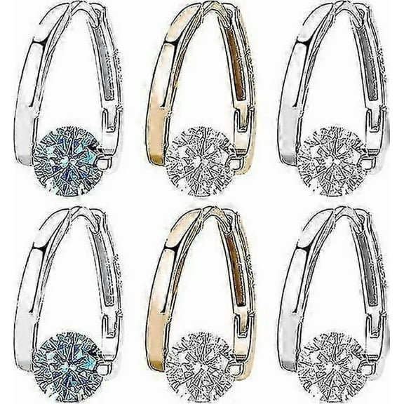 3 Pairs Lymphvity Germanium Earrings, Unclog Lymphatic Node Magnetotherapy Hoop Earrings, Lymphvity Magnetic Therapy Germanium Earrings Women