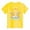 Yellow, variant on DGQPLPD Girls Crop Tops Girls Casual Island Print T-Shirt Fashion Comfort Fit Top for Beach and Everyday Wear Yellow 8-9 Years