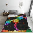 thumbnail image 5 of Yibo Deer Blanket A Hunter's Prayer Decor Blanket Deer Hunting Blanket Gifts for Girls Boys Deer Lovers Super Warm Soft Plush Lightweight Flannel Bed Blanket for Kids Adults Men Women, 5 of 7