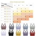 thumbnail image 3 of Women's Strong Hold Sports Bra Wireless Cross Back Yoga Lingerie, Unpadded Seamless Fitness Bustier, High Impact Running Underwear, Breathable Gathering Gym Vest, Supportive Athletic Bralette, 3 of 7