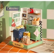 Rolife  Afternoon Baking Time - Rolife DIY Miniatures Kit with Furniture Children Adult Miniature Wooden Doll House