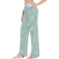 thumbnail image 2 of GZHJMY Women's Pajama Pants Folk Animals Print Comfy Stretch Sleepwear Womens Wide Leg Pants Casual Loose Yoga Sweatpants Comfy Lounge Pajama, X-Small, 2 of 7