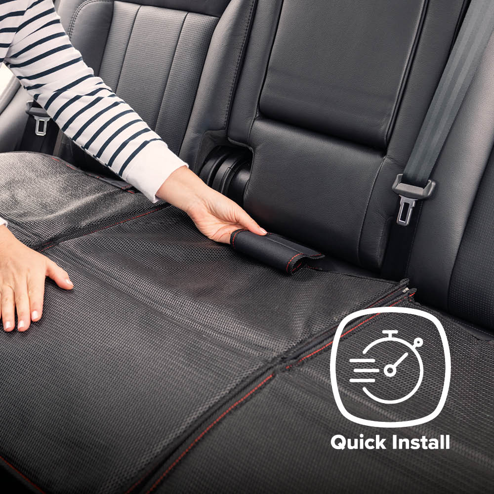 Diono Ultra Mat Fits3 Across Extra Large Car Seat Protector, Black 