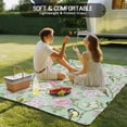 thumbnail image 4 of Sage Green Spring Floral Outdoor Rug for Patio/Deck, Non-Slip Large Area Rug 4 x 6 Ft, Elegant Farmhouse Flowers Birds Watercolor Indoor Outdoor Rugs Washable Area Rugs, Camping Rug Carpet Runner, 4 of 8