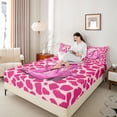 thumbnail image 4 of Homewish Cowgirl Hat Boots Full Size Sheets 4-Piece for Kids Children Teens,Cow Print Breathable Bed Sheets,Western Theme Lightweight Sheet Sets,Luxury Bedroom Decor, 4 of 7