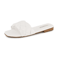 thumbnail image 3 of Cushionaire Franca Woven Slide Sandals Women Dressy or Casual with Memory Foam | Comfortable Summer Shoes for Women | Lightweight Slip-On Flat Sandals | Wide Widths Available, 3 of 7
