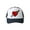 Navy Blue, variant on Trucker Mesh Vent Snapback Hat, Heart Dagger 3D Patch Embroidery Navy Blue