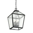 thumbnail image 4 of Woodstock 4-Light Outdoor Hanging Lantern in Black, 4 of 6