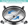 thumbnail image 2 of Yescom 18 Inch Pressure Washer Surface Cleaner with 4 Wheels Stainless Steel for Concrete, Patio, Driveways and Daily Washing, 4000 PSI, 2 of 9