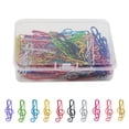 thumbnail image 3 of RUISINERY 50pieces Music Note Shape Paper Clip 40mm Small Metal Paperclip File Holder Clip Metal Bookmarks for Binding File Document, 3 of 6