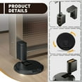 thumbnail image 2 of Black Mechanical Door Stopper for Bottom of Door, Adjustable Height Indoor No Magnetic Door Stop, Heavy Duty Windproof Floor Door Stopper with Screws & Adhesive (2 Way Mount), 2 of 7