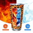 thumbnail image 6 of Salouo Halloween Print 20oz Tumbler with Lid,Stainless Steel Vacuum Insulated Tumbler Durable Insulated Coffee Mug Thermal Cup with Splash Proof Sliding Lid-Straw Three-piece Set, 6 of 8