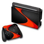Skins Decals For Nintendo Switch Vinyl Wrap / Red Twist Black Metallic