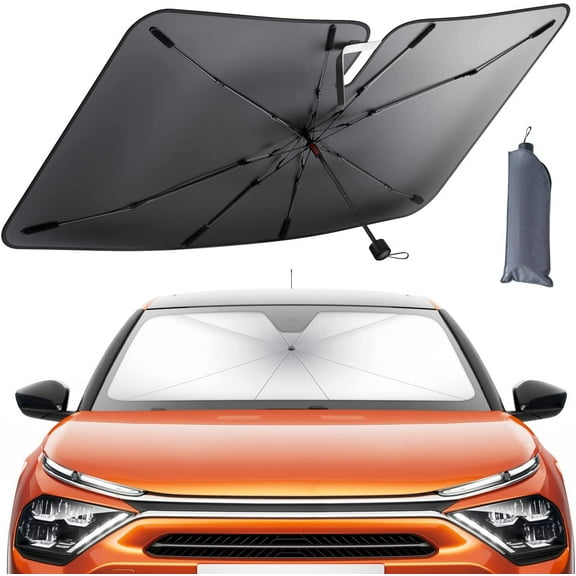 VACUSHOP UV Block Coating Windshield Sun Shade, 55"x31"