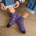 thumbnail image 3 of Naloa Rainbow Snowflakes Ankle Socks for Women Non Slip Socks No Show Socks Classic Low Cut Casual Socks Casual Socks, 3 of 7