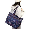thumbnail image 2 of UKAP Ladies Handbag Large Capacity Tote Bag Multi Pockets Beach Bags Oxford Sports Purse Colorful Tree, 2 of 6