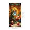 thumbnail image 3 of FeiFu 35×71in Christmas Door Cover Santa Door Decoration Curtain Doors Santa Design Christmas Vibes Suitable for Home Entryway Decor​, 3 of 6