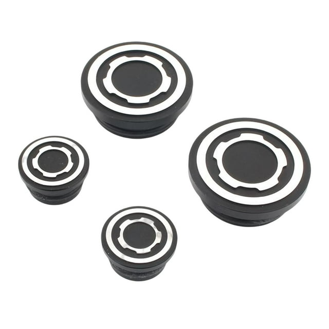 4 piezas de tapa de agujero de marco de motocicleta enchufe/aluminio CNC para 400 800 1100 reemplazo de instalación fácil de Negro Sunnimix Cubierta del orificio del marco