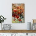 thumbnail image 4 of wall26 Canvas Print Wall Art Grunge Watercolor Red Poppy Flowers on Wood Panels Nature Wilderness Digital Art Realism Chic Colorful Multicolor Ultra for Living Room, Bedroom, Office - 24"x36&quo, 4 of 7