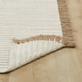 thumbnail image 6 of Beautiful Indoor Cotton Jute Accent Rug with Tassels by Drew Barrymore, 27 x 45 Inch Neutral, 6 of 8