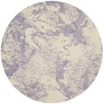 thumbnail image 3 of SAFAVIEH Restoration Vintage Mladen Abstract Area Rug, Grey/Ivory, 6' x 6' Round, 3 of 8