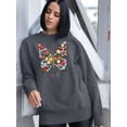 thumbnail image 2 of Butterflies Positive Quote Sweatshirt Women -Image by Shutterstock, Female 5X-Large, 2 of 4