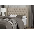 thumbnail image 7 of Home Design Brady Twin Tufted Wingback Upholstered Panel Bed Frame, Gold Faux Leather, 7 of 7