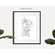 thumbnail image 3 of Impresiones artísticas de líneas minimalistas perfectas para paredes y estantes del hogar y la oficina Decoración de pared moderna sin marco de 8x11 pulgadas Diseños en blanco, 3 of 4
