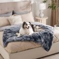 thumbnail image 3 of AUQ Sex Blanket,Couple-Sized Love Blanket Waterproof,Long-Haired PV Fleece & Sherpa Love Blanket,Gray,57×85in, 3 of 5