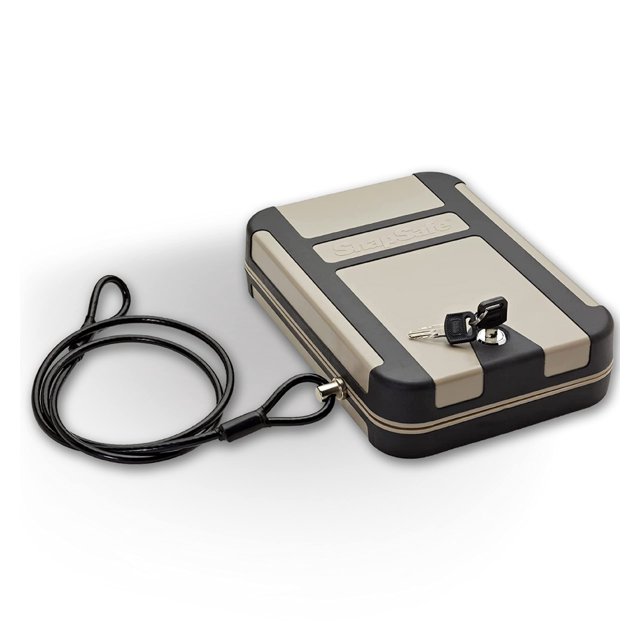 Caja de seguridad para armas SnapSafe Treklite XL de policarbonato con cerradura con llave