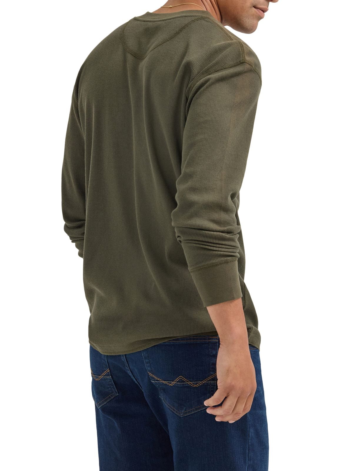 Wrangler® Men's Long Sleeve Henley Shirt, Sizes S-3XL