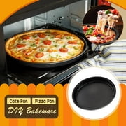 WANYNG Non-Stick Pan Non-stick Cake Pan Pizza Pan Round PIZZA Pan DIY Household Baking Pan cake pan D