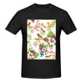 thumbnail image 4 of Bingfone Birds And Flowers Men'S Loose Fit Short-Sleeve Pocket T-Shirt, 4 of 7