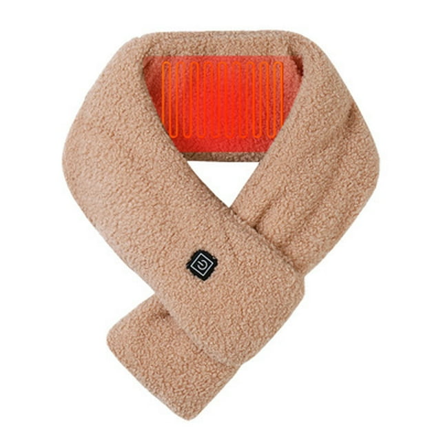 Womens' Hearting Warming Scarf FashionableWinter Solid Color Smart Heating Massage Scarf For Lovers Usb Electric Heating Neck Protector To Keep Warm