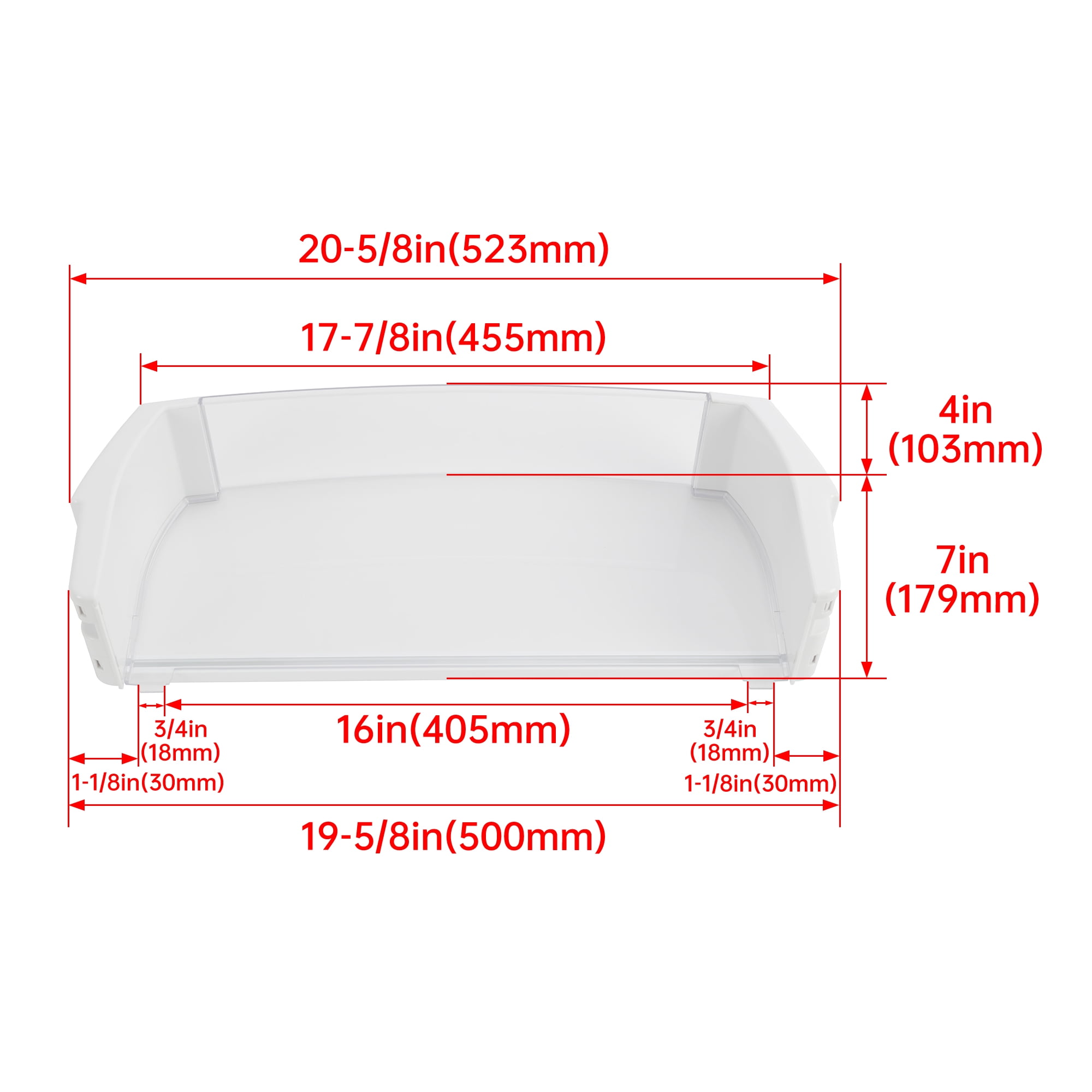 Kojem WR71X10427 Door Shelf, Door Gallon Bin, Fit with GE Refrigerator WR71X10427