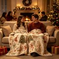 thumbnail image 6 of Eoozwa Christmas Decorative Throw Blanket Christmas Throw Blanket for Couch Sofa Bed Soft Cozy Lightweight Fuzzy Plush Fleece Blankets and Throws Xmas Winter Blanket 30"x39", 6 of 6