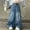 Blue, variant on Jeans Girls Elastic Wasit Jeans Girls Straight Leg Wide Leg Girls Pants High Waisted Baggy Jeans Casual Kid Clothes 7-8 Years