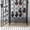 Black + Iron#380, variant on Antique Bronze Wrought Iron Wine Rack with Lock, 45 Bottle Floor Standing Wine Storage Cage for Kitchen Dining Room Bar, 17.75 W x 14.25 D x 52 H