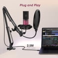 thumbnail image 4 of Kit de micrófono para podcast FIFINE T669 USB para grabación de ordenador, 4 of 9