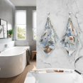 thumbnail image 2 of joogoo 2 PCs Hand Towels Sets Christmas Snowman with Cardinal Cotton Face Towel Bathroom Decorative, 2 of 7